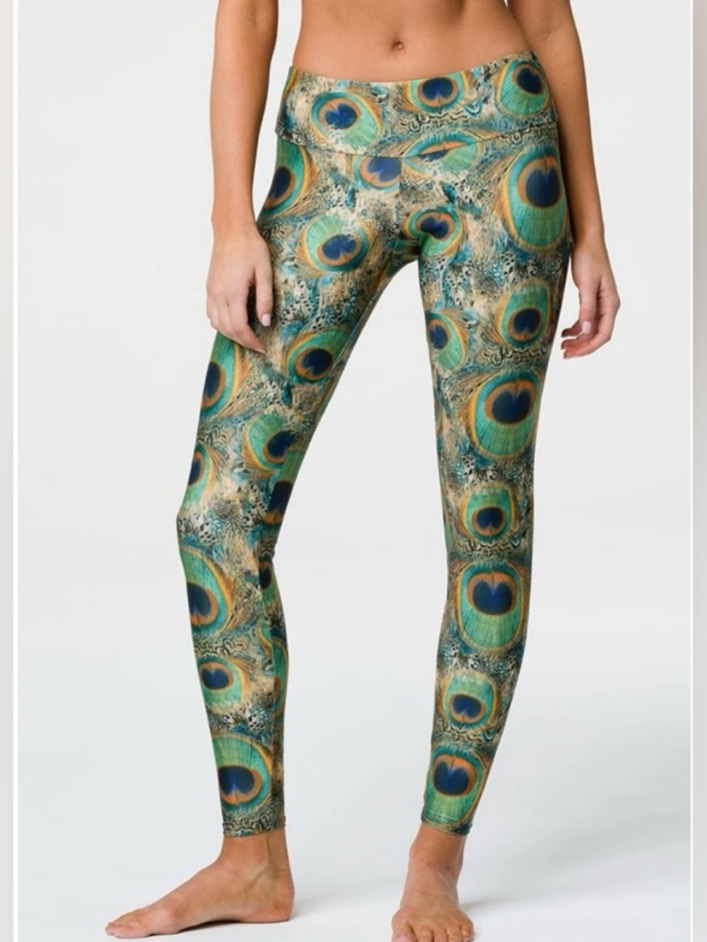 Onzie Flow Peacock Leggings M/L